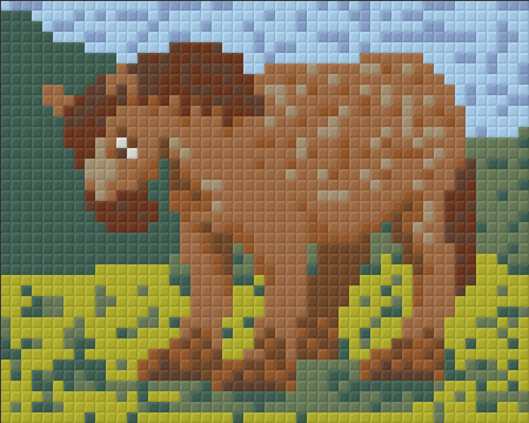 Horace The Farmyard Horse One [1] Baseplate PixelHobby Mini-mosaic Art Kit image 0